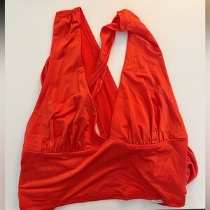 Urban outfitters Vibrant Orange Halter Top